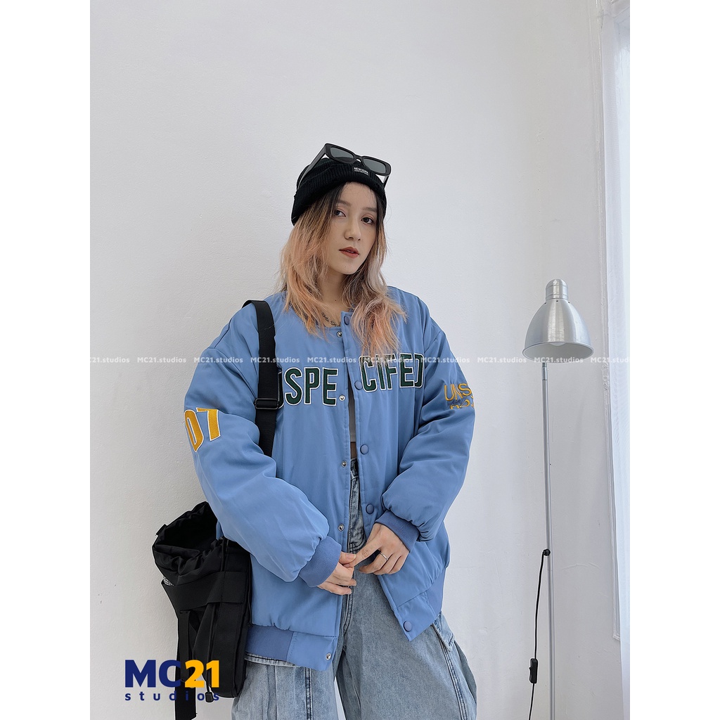 Áo khoác bomber bóng chày chần bông MINION CLOTHING form rộng dáng unisex nam nữ phong cách ulzzang streetwear a3101