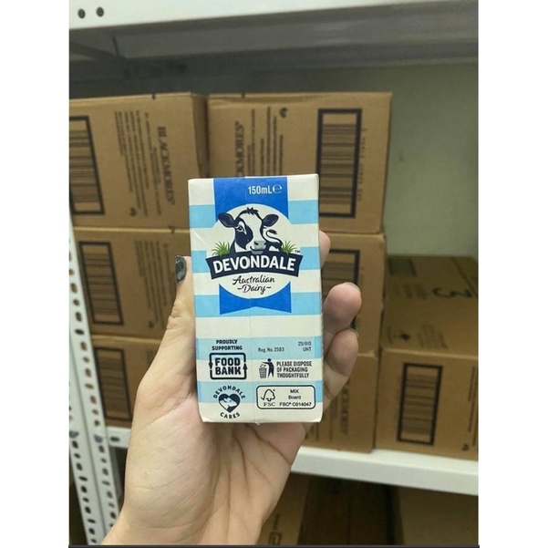 Sữa tươi Devondale thùng 32 hộp 150ml