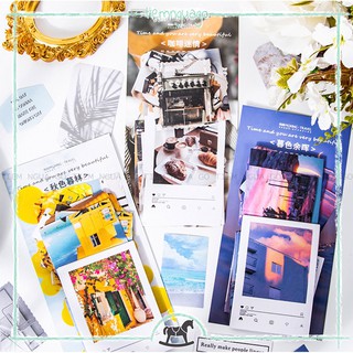 Gói 60 Hình Dán Sticker Ảnh Time & You Dán Sổ Trang Trí Bullet Journal, Trang Trí Sổ Tay - Tiệm Ngựa Gỗ