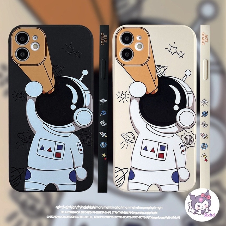 Ốp điện thoại cho Redmi 10C Redmi Note 11 11s 10s 10 9 8 7Pro Redmi 10 9 9A 9T 9C 8 Xiaomi Mi 11 Lite Mi 11T 10T Pro Mi Poco X4 X3Pro M3 Sixhd Ốp Cute Cartoon Astronaut shockproof PhoneCase Soft Protective Cover