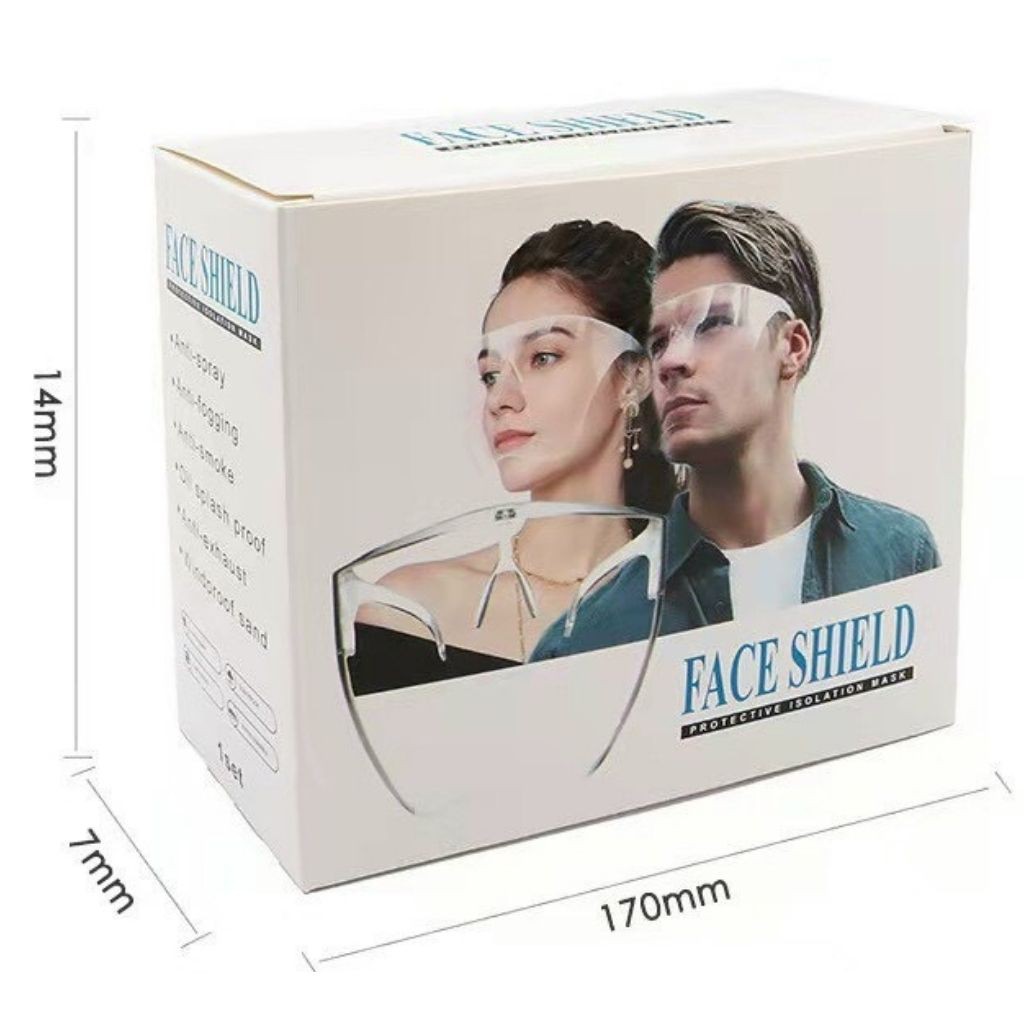 [𝙁𝙍𝙀𝙀 𝙎𝙃𝙄𝙋] Kính chống giọt bắn Face Shield trong suốt không mờ an toàn chống dịch | BigBuy360 - bigbuy360.vn