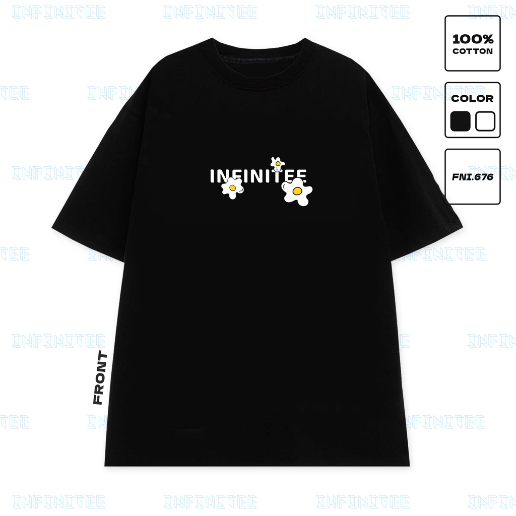 Áo thun INFINITEE Fni0676, Thun 100% Cotton - form rộng Unisex.