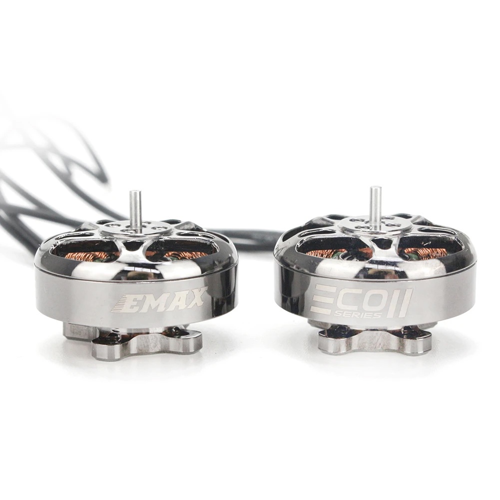 Set 2 Động Cơ Không Chổi Than Emax ECO II 2004 1600KV 2000KV 2400KV 3000KV 4S-6S Cho Máy Bay Điều Khiển Từ Xa