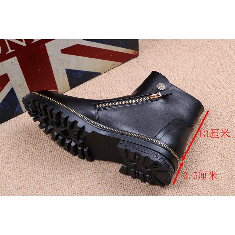 Giày Nam Cao Cổ Da Bò Loại 1 Cao Cấp Khóa Kéo Thời Thượng | BigBuy360 - bigbuy360.vn