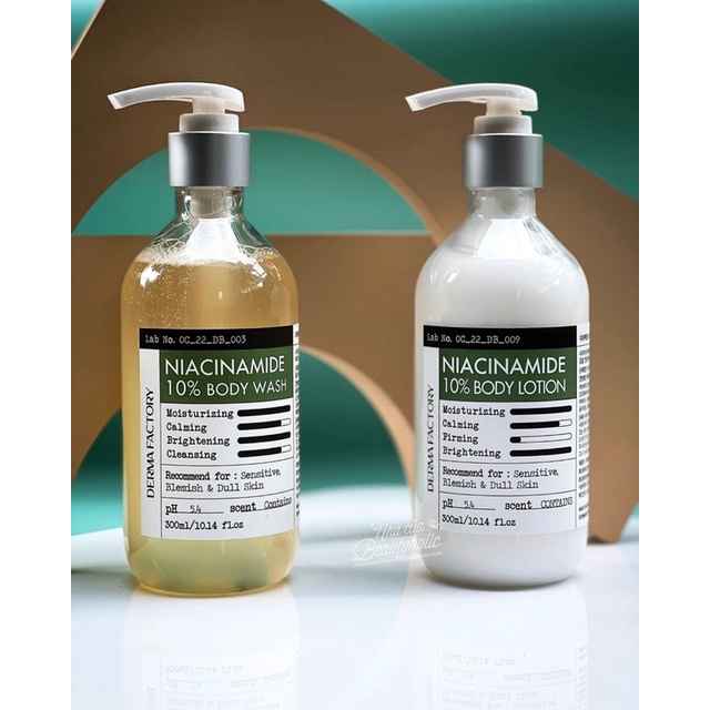 Dòng dưỡng trắng da body DERMA FACTORY 10% NIACINAMIDE BODY