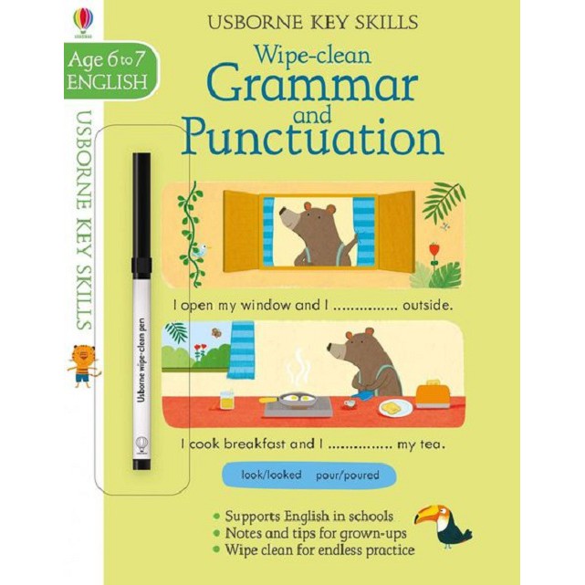 Sách - Anh: Wipe-Clean Grammar and Punctuation Age 6-7 English