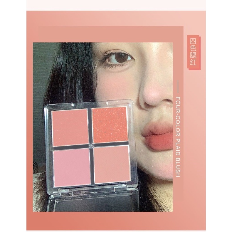 Phấn má hồng gogotales 4 màu thời trang quyến rũ cho nữ tùy chọn