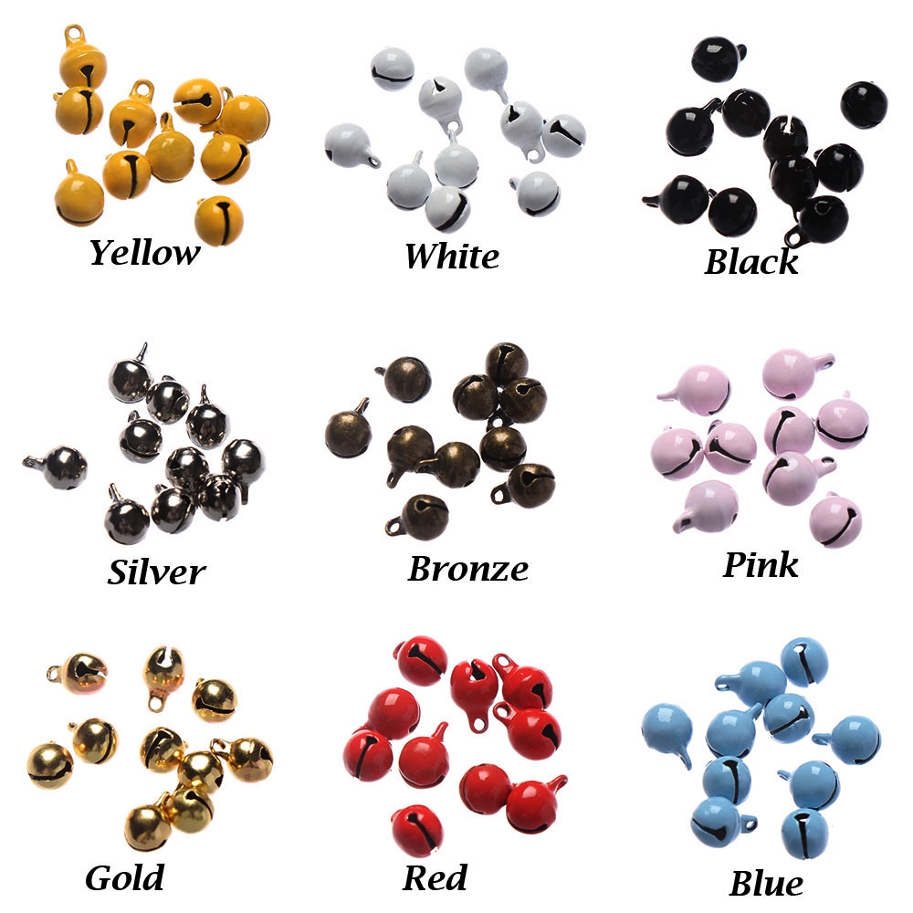 ROW 10/20pcs 5mm Dollhouse 1/6 Doll Clothes Ultra-small Necklace Decoration Mini Bell