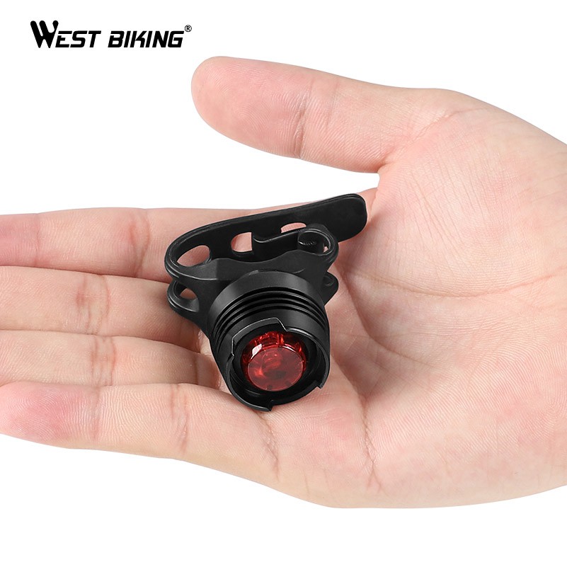 Đèn led WEST BIKING tín hiệu chống thấm nước gắn phía trước xe đạp