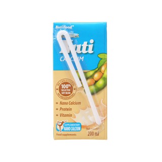 Sữa đậu nành Nuti Canxi 200ml lốc 6 hộp