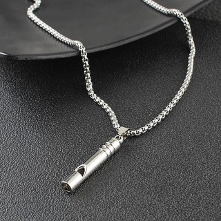 Dây Chuyền Kim Loại Mặt Hình Cây Sáo Hợp Thời Trang Unisex