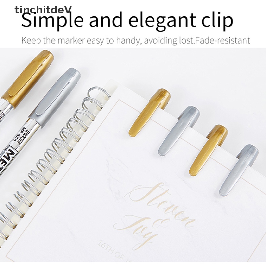 1 Bút Đánh Dấu Vĩnh Viễn Bằng Kim Loại Chống Nước DIY