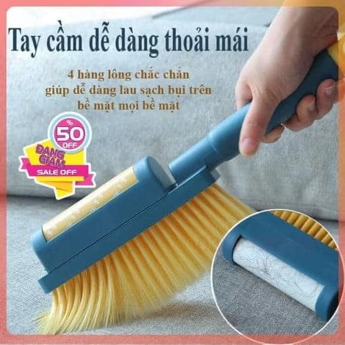 CHỔI QUÉT BỤI KÈM ĐẦU LĂN 2 in 1