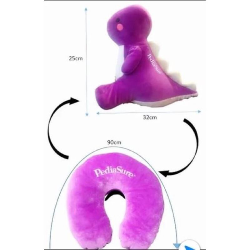 Gối cổ chữ u biến hình khủng long 2in