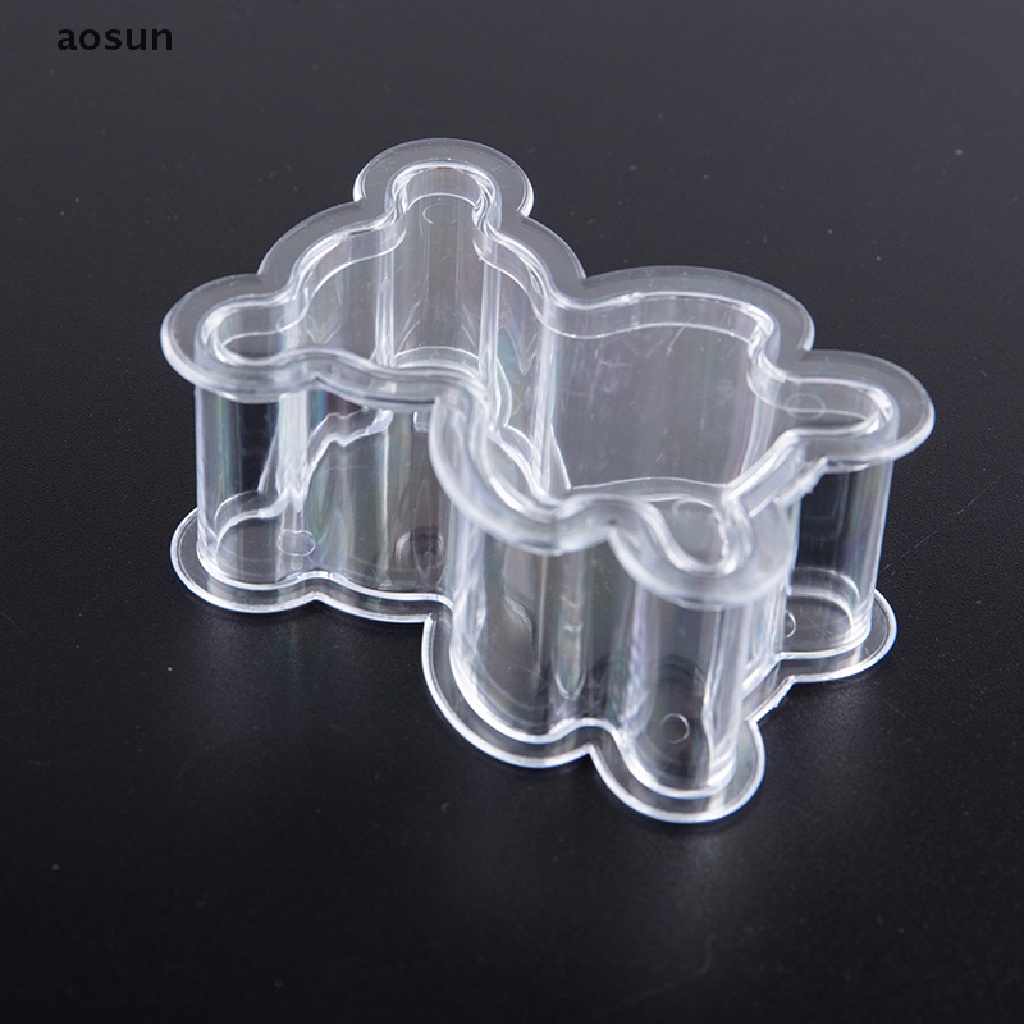 Aosun Hộp Đựng Kẹo Bằng Nhựa Trong Suốt Hình Gấu Sáng Tạo Dùng Làm Quà Tặng Đám Cưới DIY