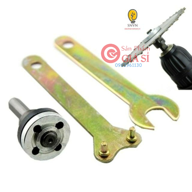 Bộ phụ kiện trục 6mm chuyển đổi máy khoan thành máy cắt ,cưa ,mài ❤️freeship❤️