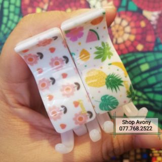 Kẹp tóc càng cua 3 răng trắng - Honey