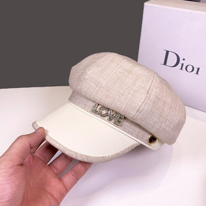 Mũ nồi đính đá dạ quang thời trang thu đông Anh Quốc cổ điển 2021