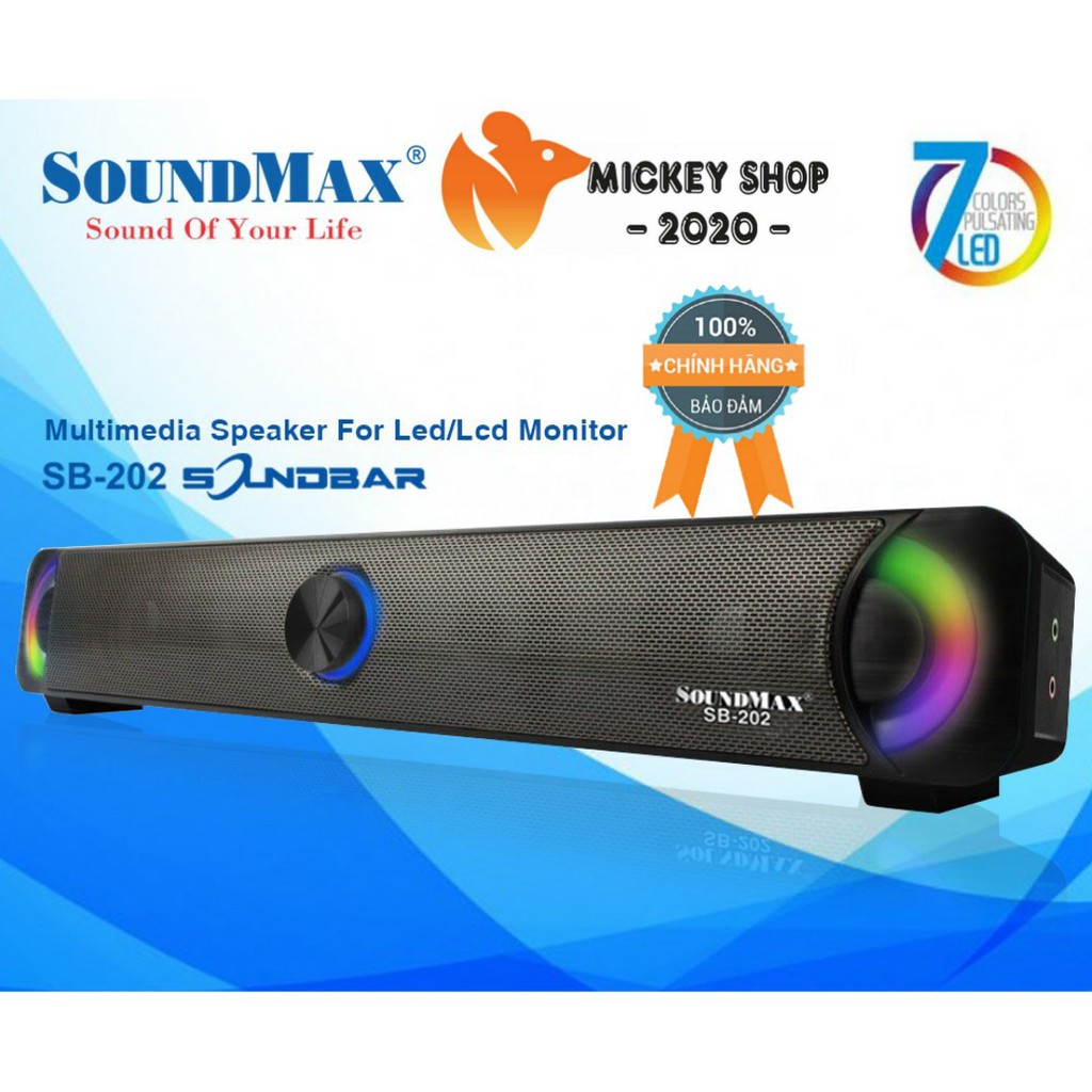 [ HSSV ] Loa soundbar SoundMax SB-202/2.0 - CHÍNH HÃNG