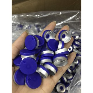 Combo 100 nắp nhôm nhựa chai thủy tinh, chai bi, chai vacxin, nắp nhôm chai lọ 20mm