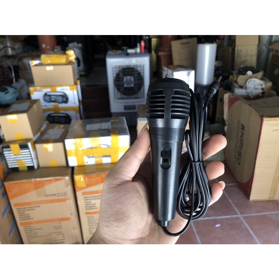 Micro Có dây cho loa kéo chân mini 3.5mm
