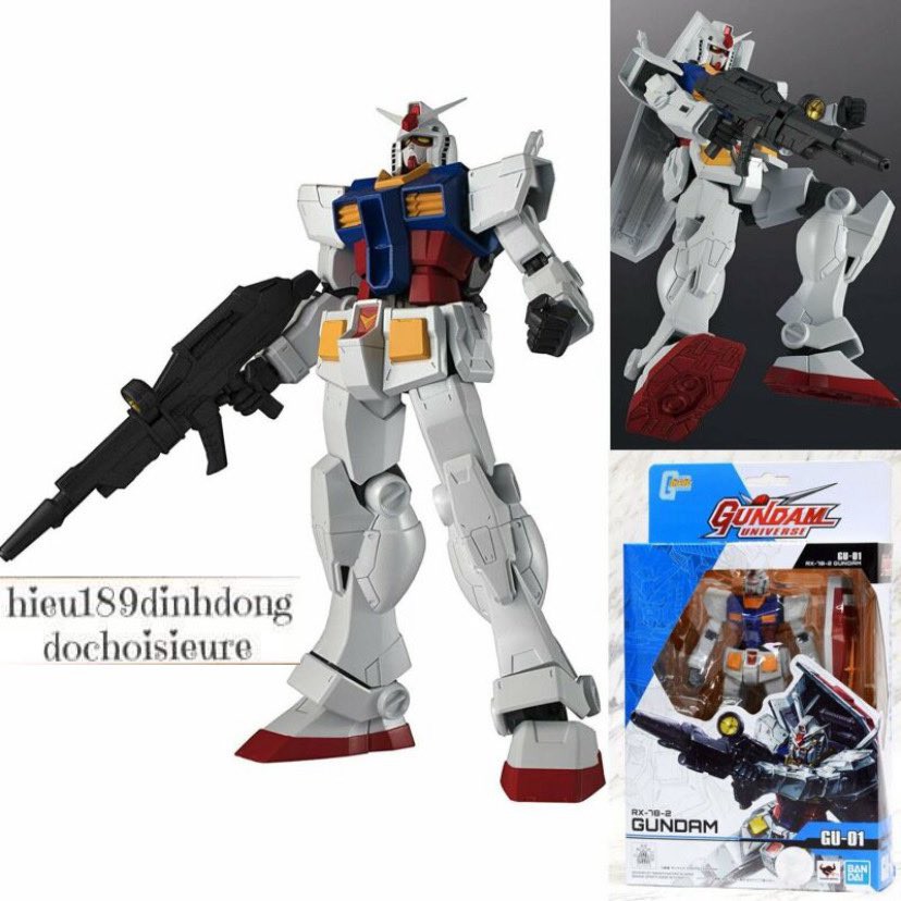 MÔ HÌNH GUNDAM UNIVERSE GU-01 RX-78-2 GUNDAM Full box chính hãng BANDAI