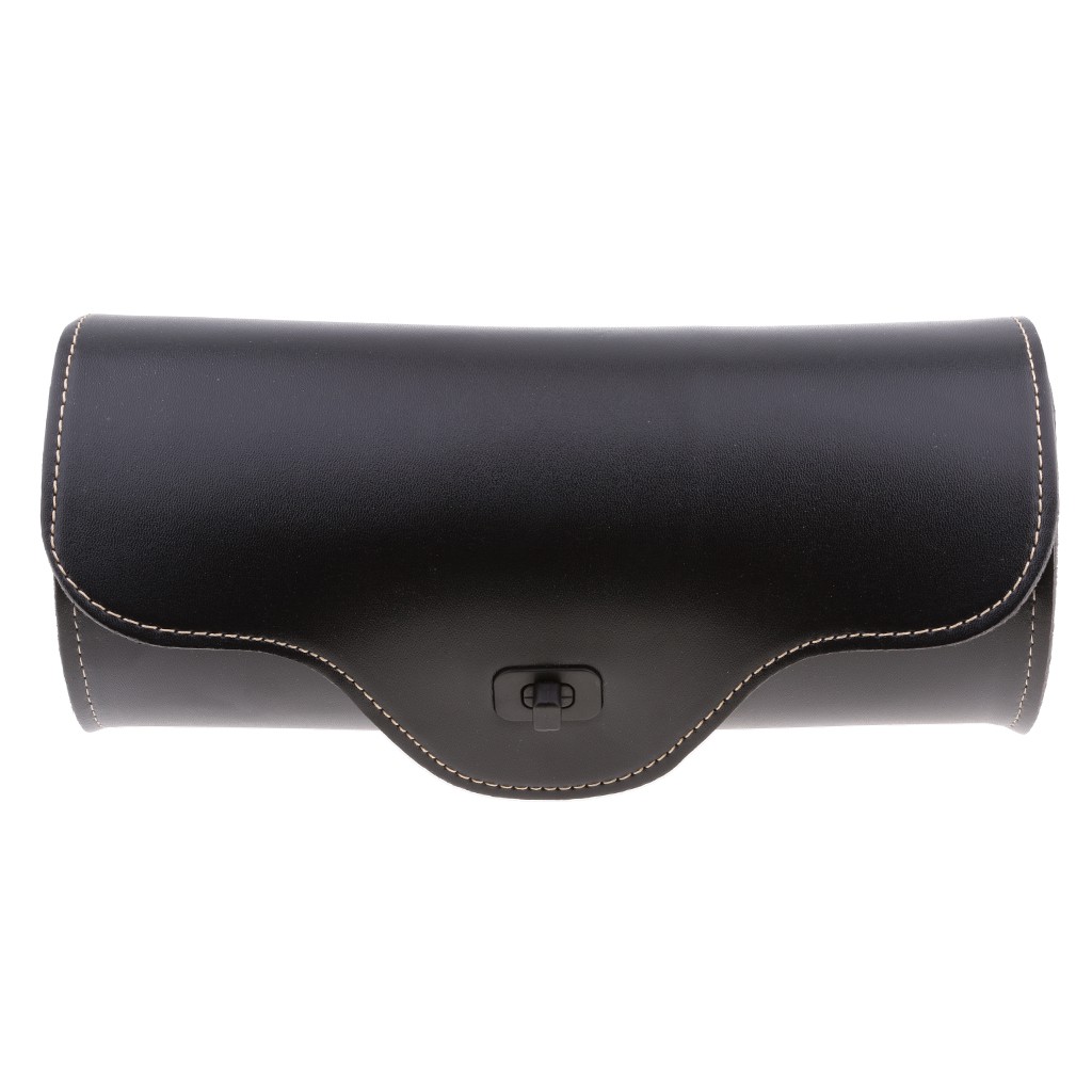 Túi Da PU Tròn Gắn Yên Xe Mô Tô Harley Màu Đen Kokiya2