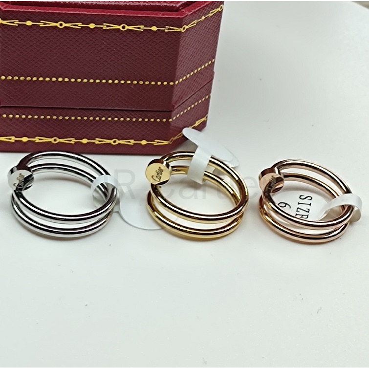 Nhẫn mạ vàng hồng 18K đính đá mã 0.13 carat