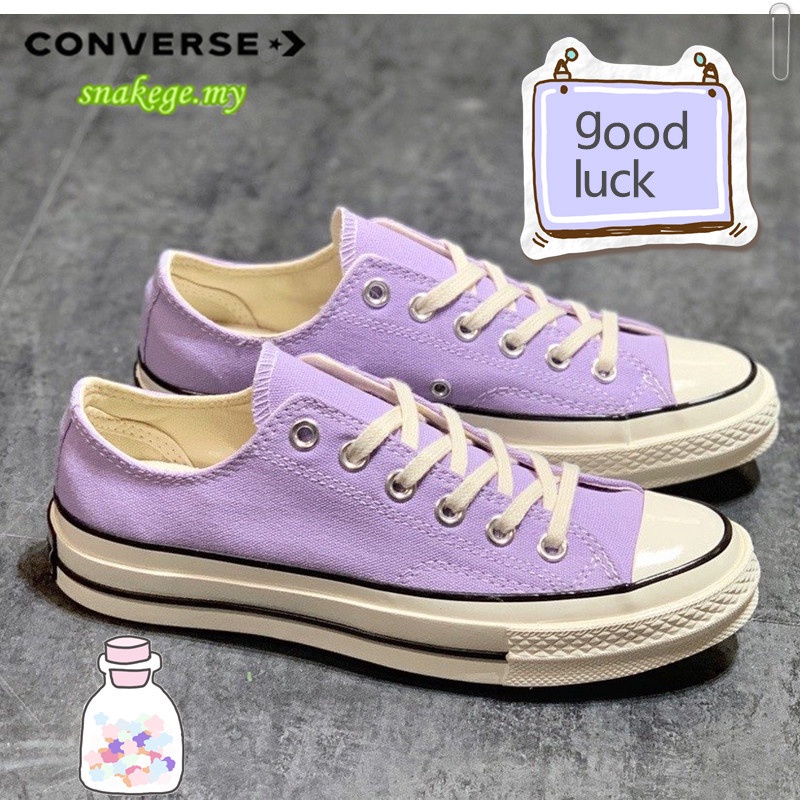 Giày thể thao Converse Chuck 70s màu tím chất liệu 100% thoáng khí thời trang mùa hè cho nữ