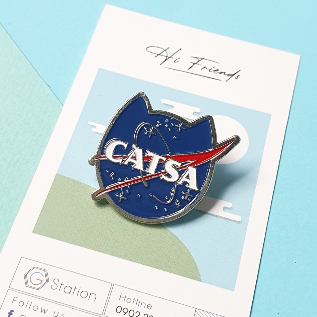 Pin cài áo gia đình mèo Cat brothers - GC415