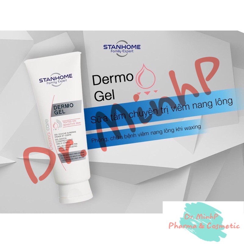 Sữa tắm không xà phòng cho da khô va da nhạy cảm Stanhome Dermo Gel 250ml | BigBuy360 - bigbuy360.vn