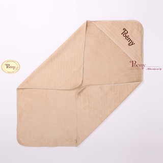 [CHÍNH HÃNG] Khăn Choàng Tắm Poêmy Cho Bé Mềm Mịn Thấm Hút Nhanh Khô Kích Thước 73x73cm