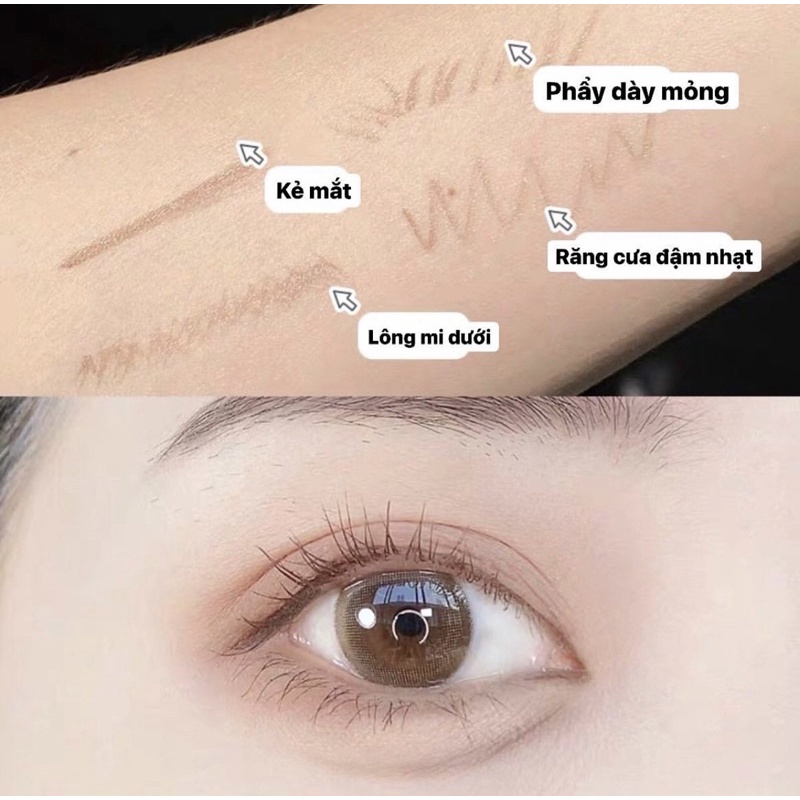 Kẻ mắt nước SWEET MINT tông nâu nude trang điểm chân thực lâu trôi