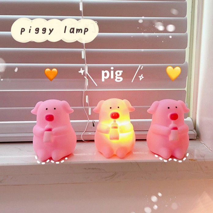 Đèn LED Trang Trí Hình Chú Heo Piggy Lamp