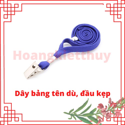 Combo 100 sợi dây bảng tên dù , đầu kẹp sắt