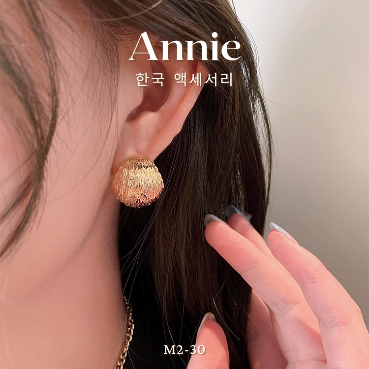 Bông tai chuôi bạc 925 mẫu to cá tính hiện đại ANNIE M2-30