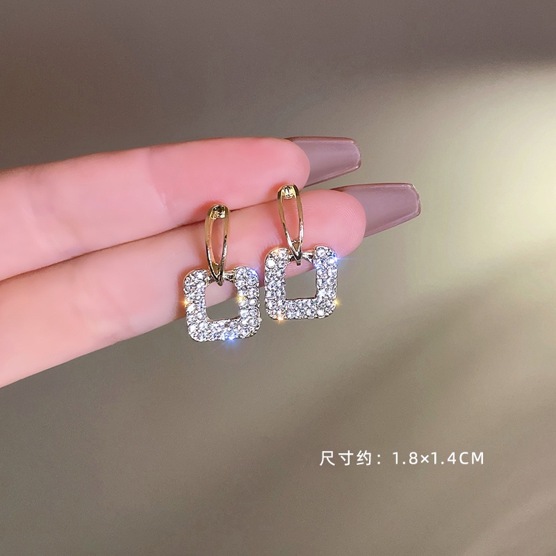 Bông Tai Mạ Bạc 925 Đính Ngọc Trai Tua Rua Phong Cách Hàn Quốc Mới