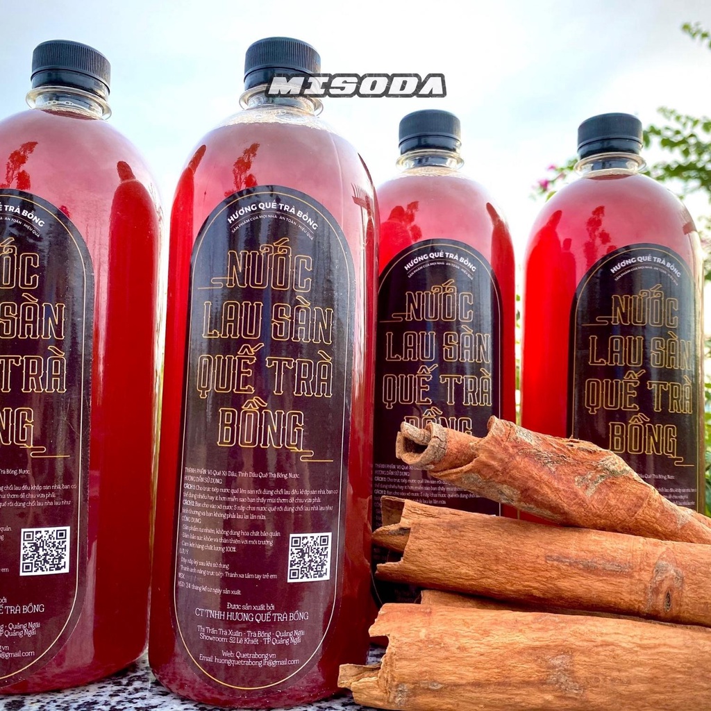 Nước lau sàn Hương Quế Trà Bồng Organic thiên nhiên diệt khuẩn 5000ml, xua đuổi côn trùng , an toàn cho da