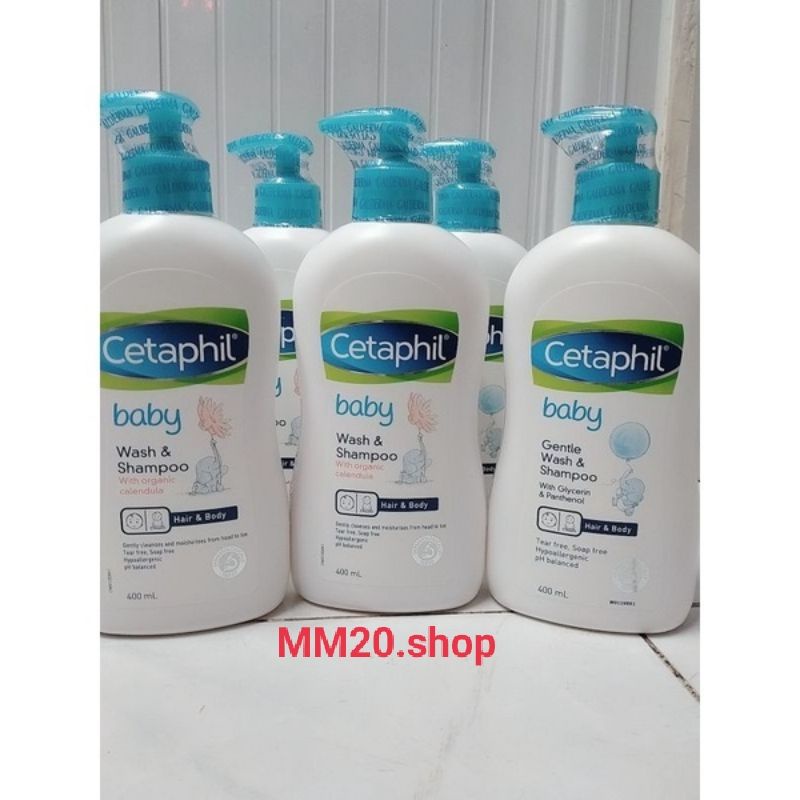 Tắm gội Cetaphil 400ml cúc, thiên nhiên