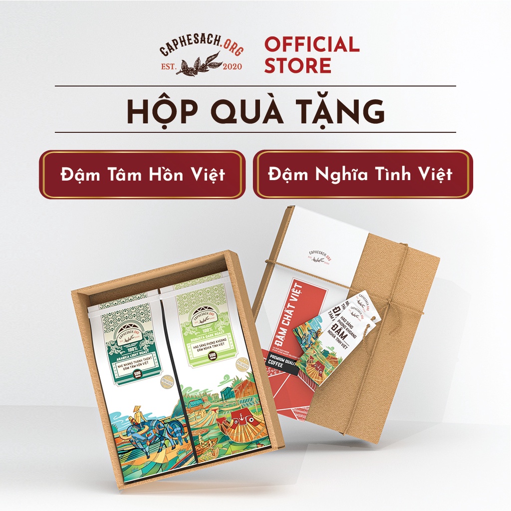 HỘP QUÀ TẶNG CÀ PHÊ PHA PHIN - 003