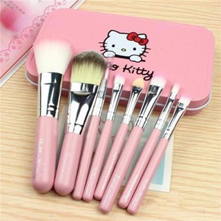 Bộ 7 cọ trang điểm Hello Kitty ( có hộp thiếc )