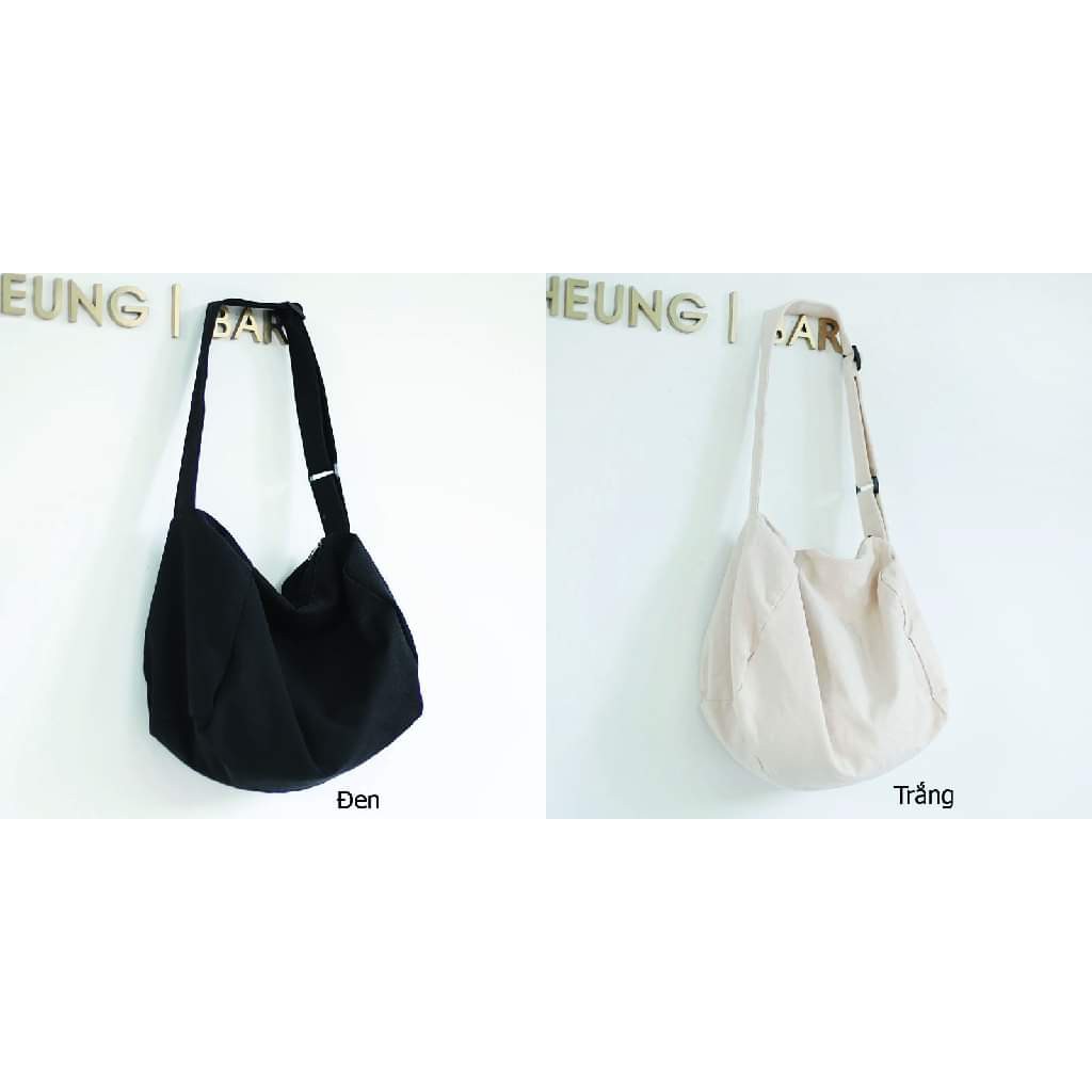 Túi tote đựng đồ canvas thời trang Hazin, túi vải du lịch đi học đi chơi