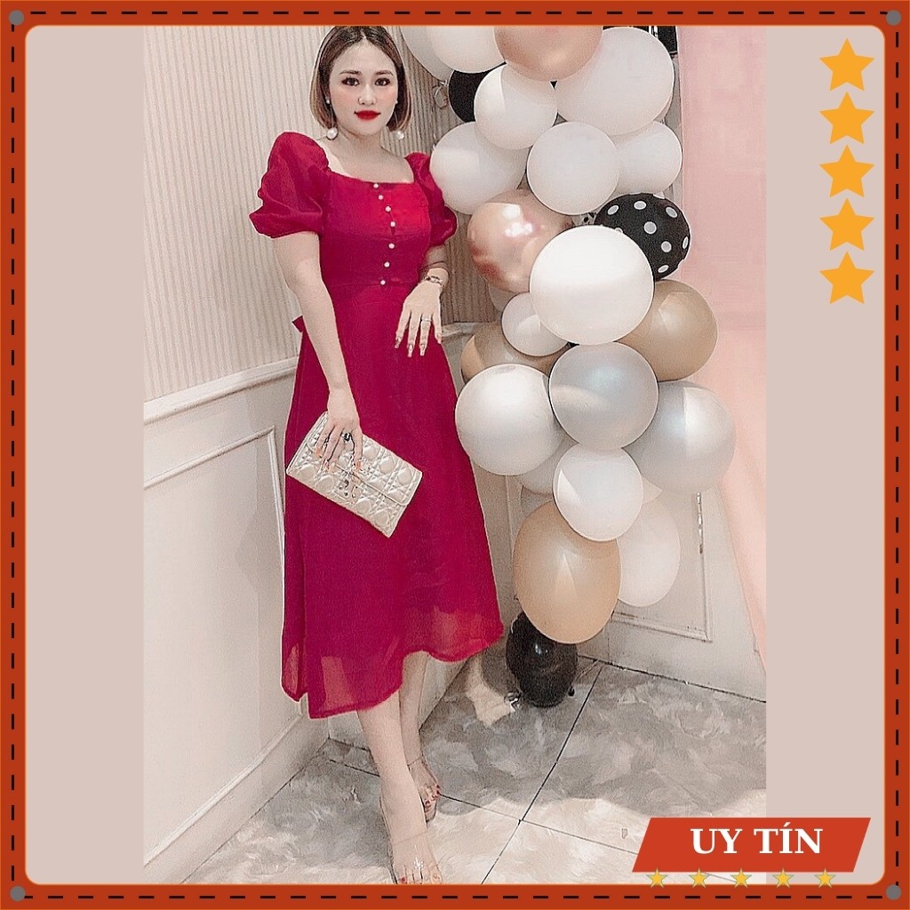 Đầm tay bồng cổ vuông công chúa Eva_home_fashion | BigBuy360 - bigbuy360.vn