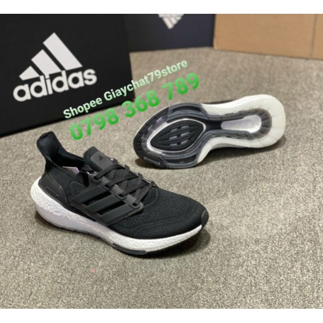 Giày Adidas Ultra Boost 21 Black/White Men [Chính Hãng - Authentic - FullBox]