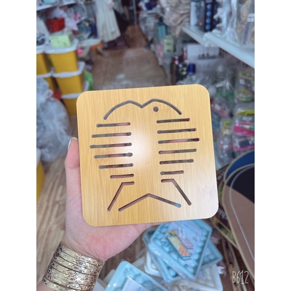 Miếng Lót Nồi Gỗ Vuông