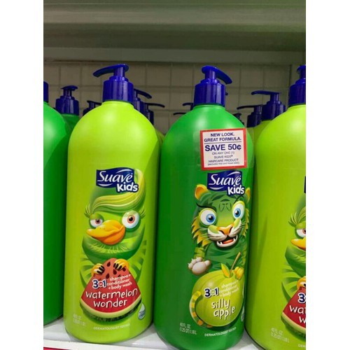 Sữa Tắm Gội Trẻ Em Suave Kids 1.18L - USA