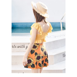 bộ bơi bikini chân váy hoa