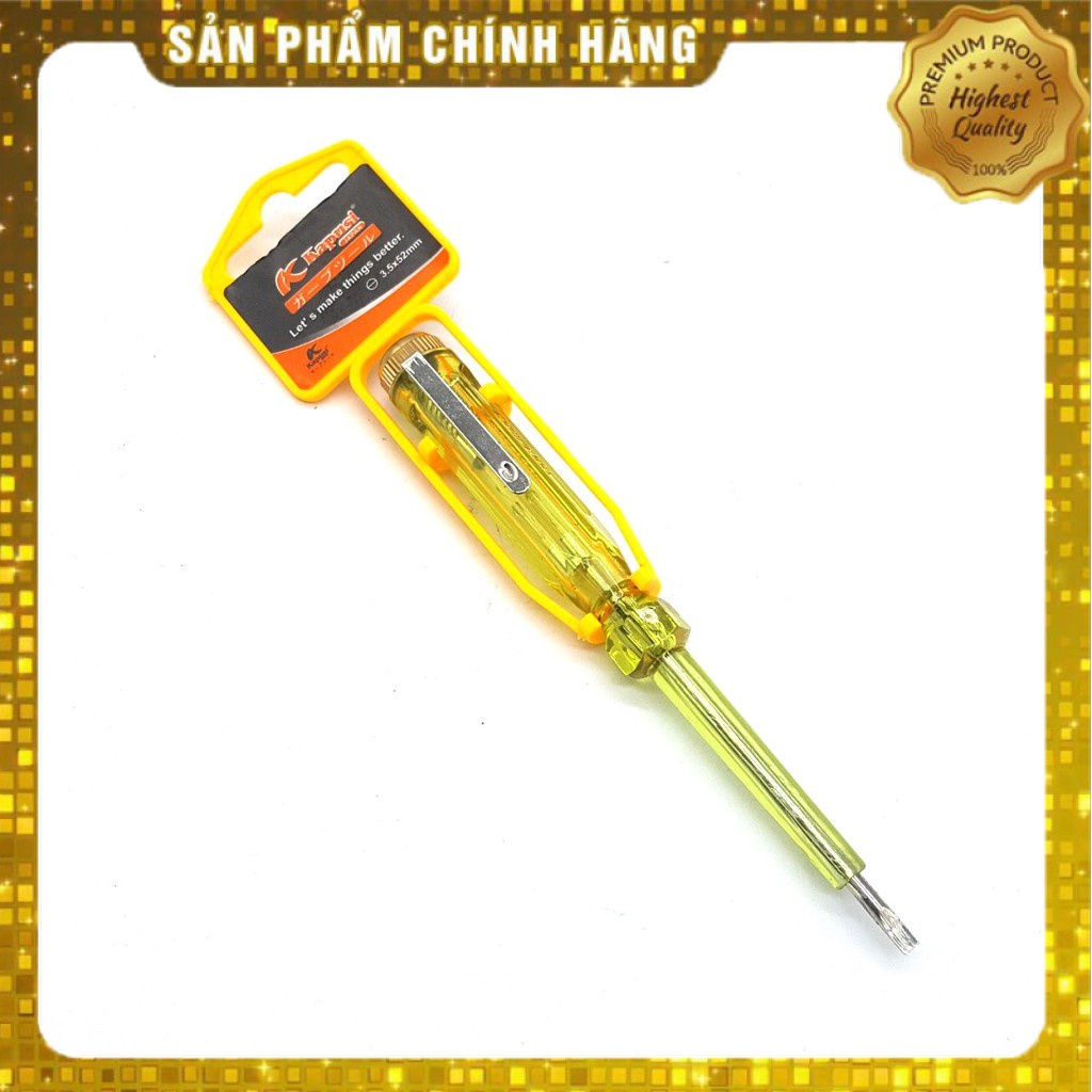 BÚT THỬ ĐIỆN ĐẦU DẸP KAPUSI THÂN VÀNG CAO CẤP