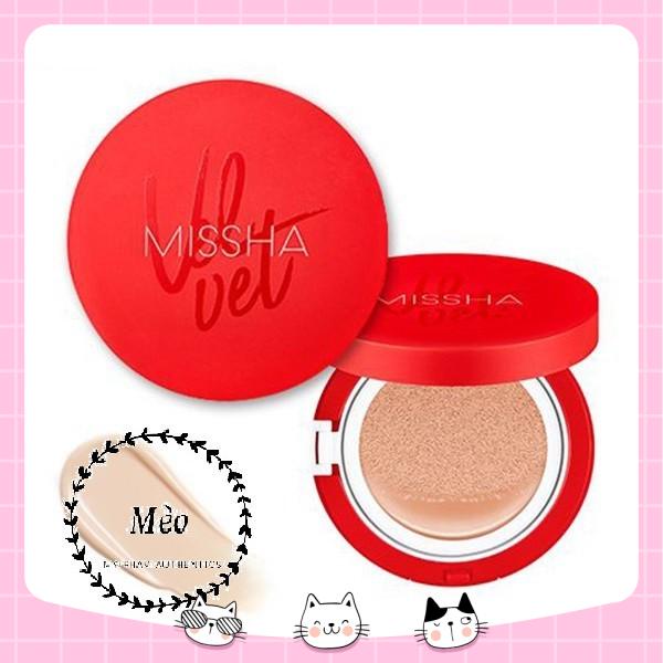 Phấn nước Missha Velvet finish Cushion màu đỏ (sẵn 2 tone)