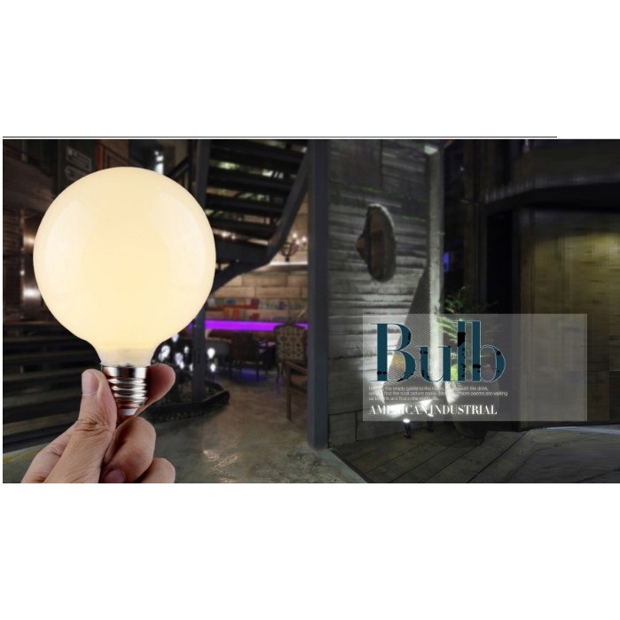 Bóng Đèn Led Thủy Tinh Vỏ Trắng Sữa G80 7w Đui E27 Trang Trí Nhà Cửa Siêu Đẹp, Thiết Kế Bóng Đèn Sáng Tạo HL Lighitng